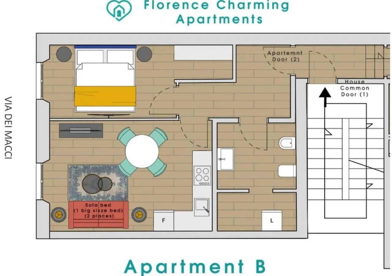Via Macci, 59 - Florence Charming Apartments - Stylish Apartments In A Vibrant Neighborhood With So Comfortable Beds!